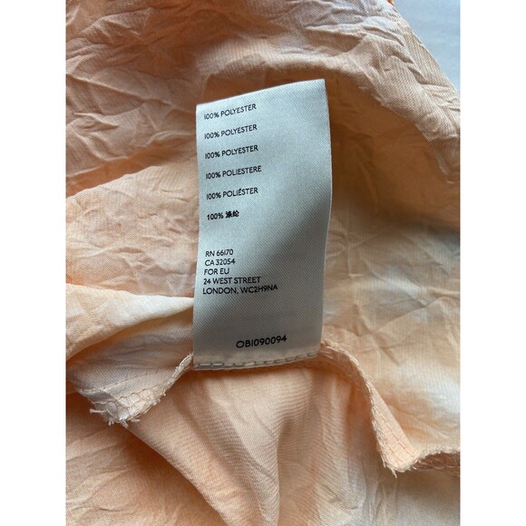 Free People Womens Martine Flirt Tie Dye Skirt Size 6 Peach Front Slit A-line - Picture 7 of 15